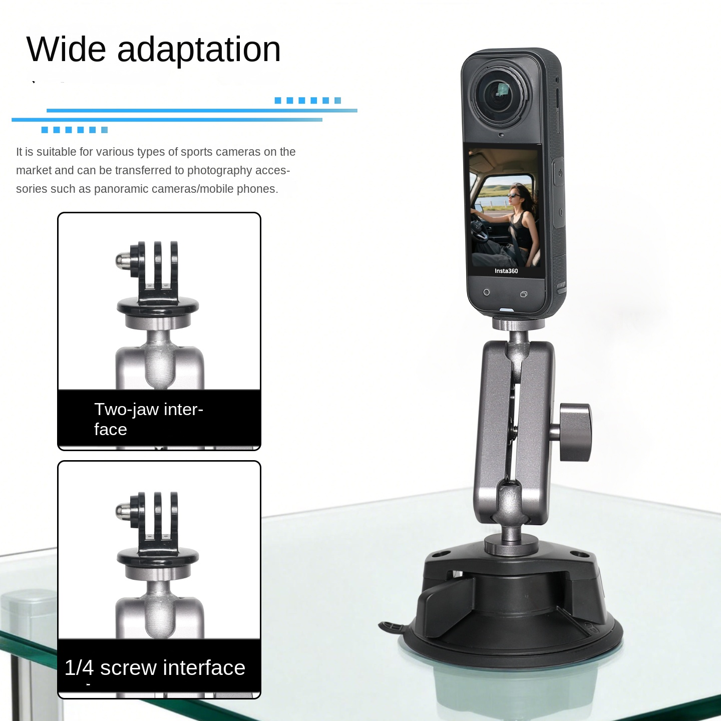 Action Camera Suction Cup for  - Insta360 Camera X3 ulasan dan harga