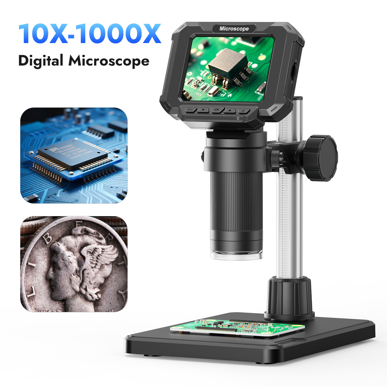 Digital Microscope 2.8 inch 10 - Electronics Repair Microscope ulasan dan harga