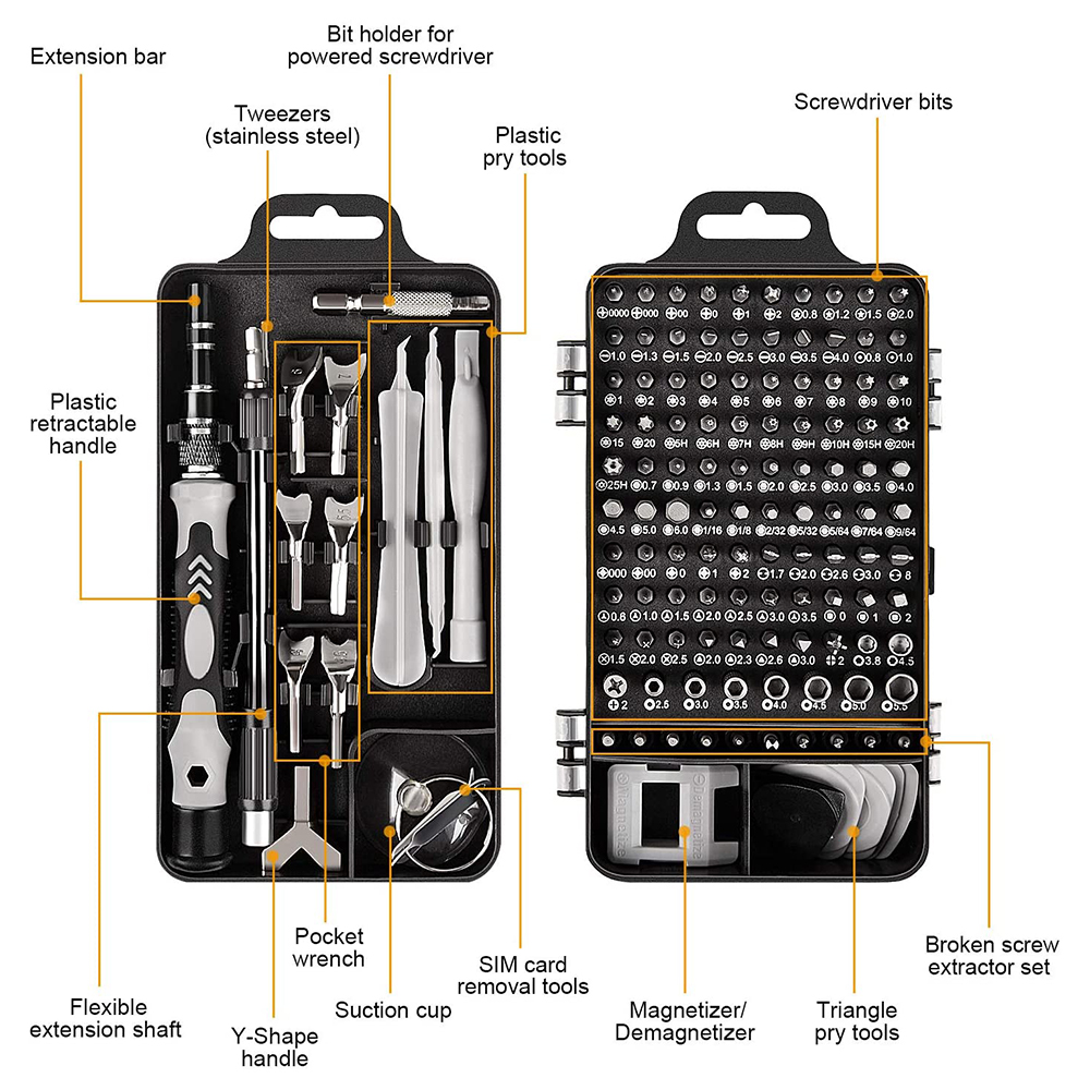 25/115/135/140 in1 Screwdriver - Pentalobe Screwdriver Set ulasan dan harga
