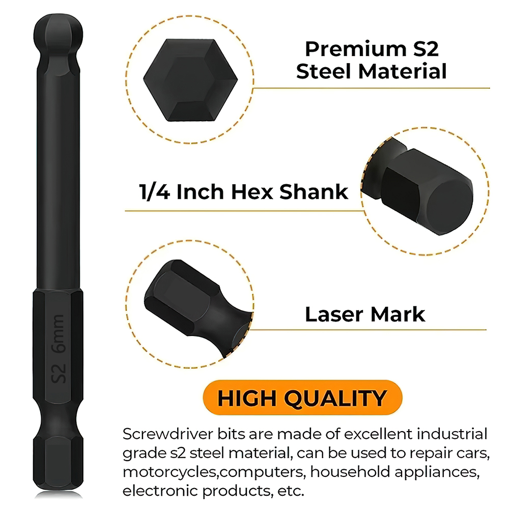 7Pcs Ball End Screwdriver Bit  - Pentalobe Screwdriver Set ulasan dan harga
