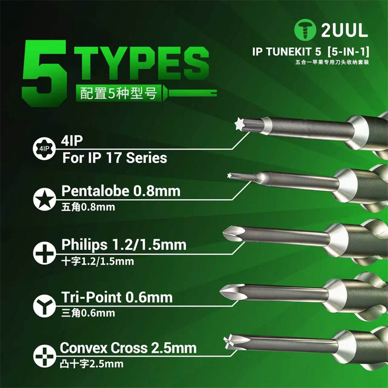 2UUL SD25 IP TUNEKIT 5 Screwdr - Pentalobe Screwdriver Set ulasan dan harga
