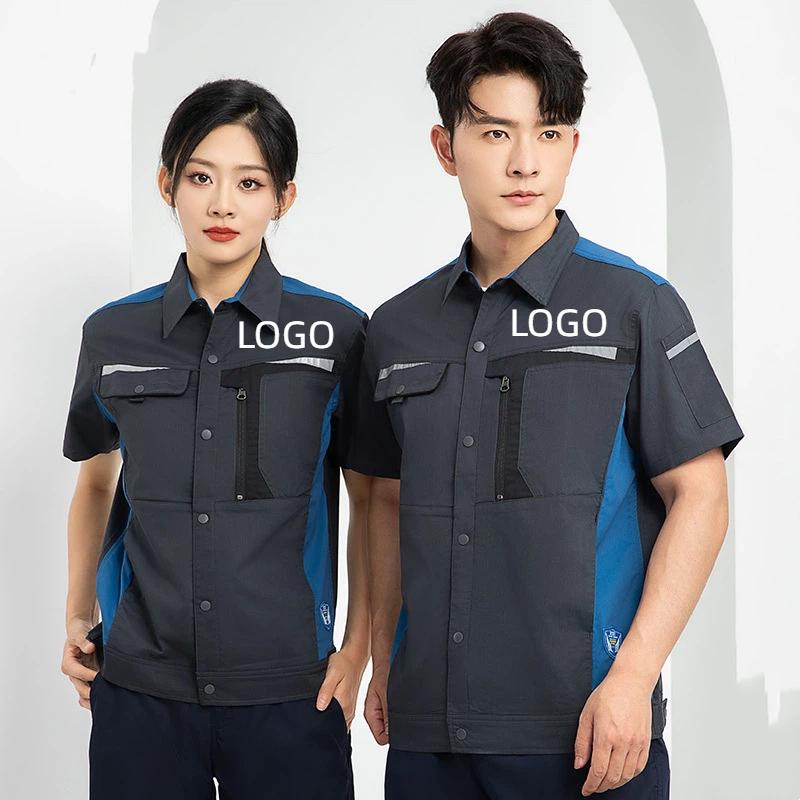 Short Sleeved Workwear Set Men - Electronics Repair Logo ulasan dan harga