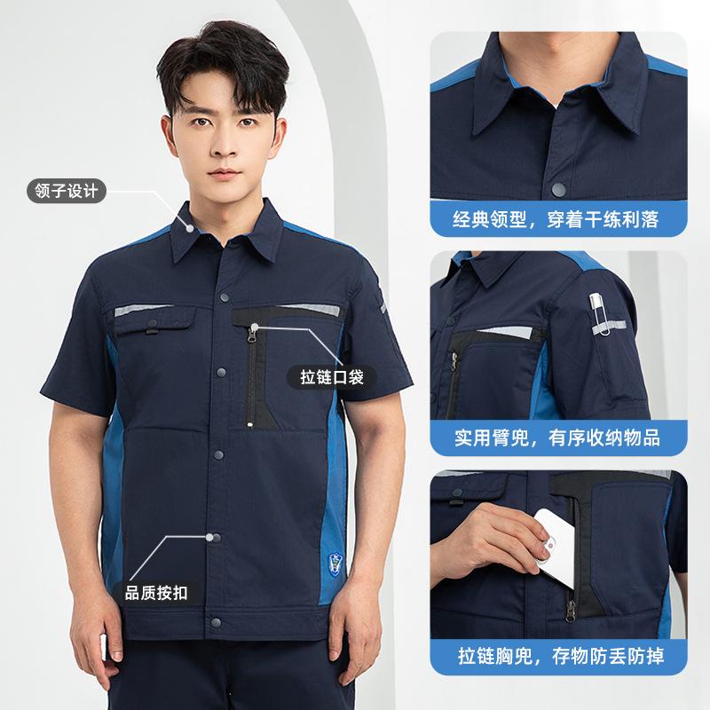 Short Sleeved Workwear Set Men - Electronics Repair Logo ulasan dan harga