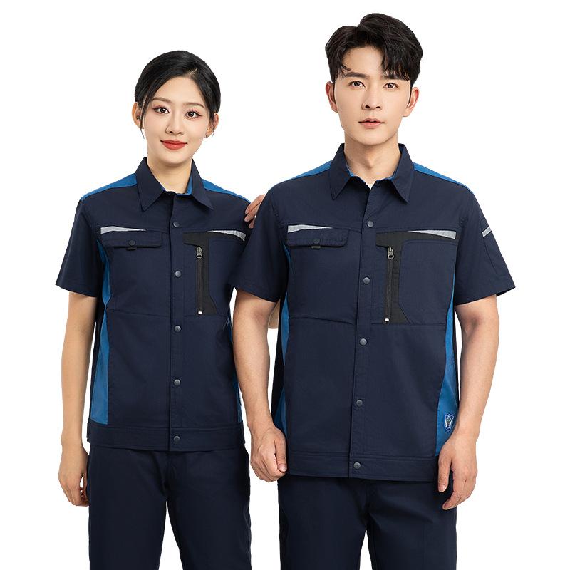 Short Sleeved Workwear Set Men - Electronics Repair Logo ulasan dan harga