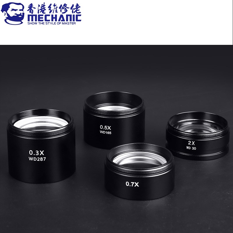 MECHANIC 0.3X 0.5X 0.7X 2X Aux - Electronics Repair Microscope ulasan dan harga