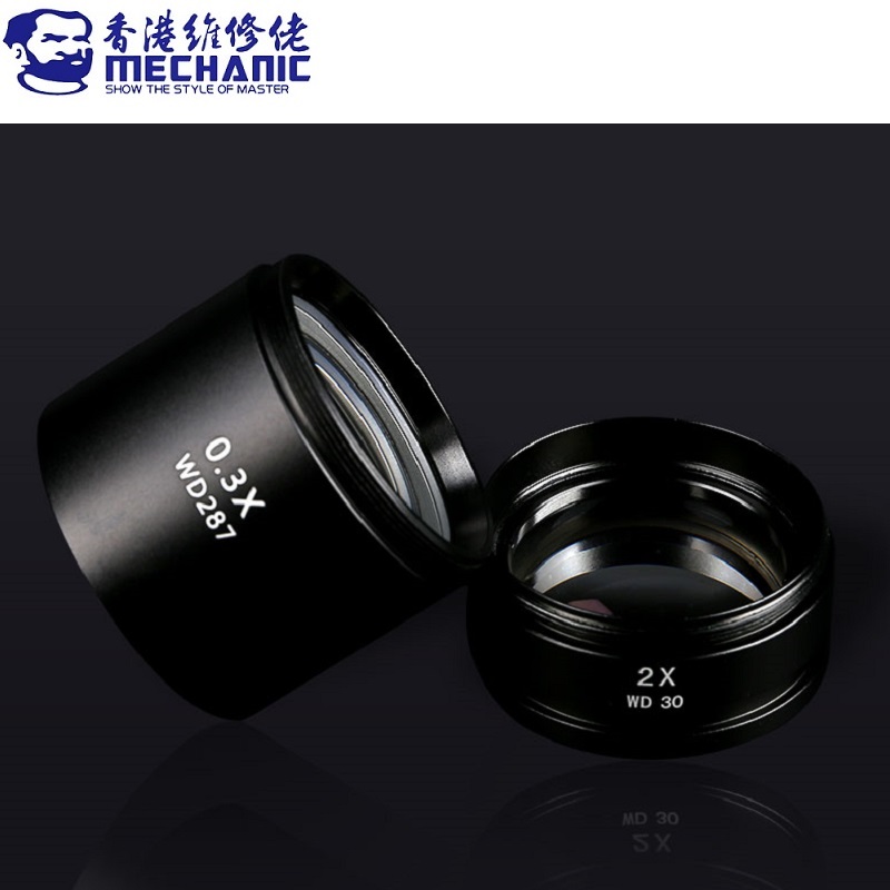 MECHANIC 0.3X 0.5X 0.7X 2X Aux - Electronics Repair Microscope ulasan dan harga