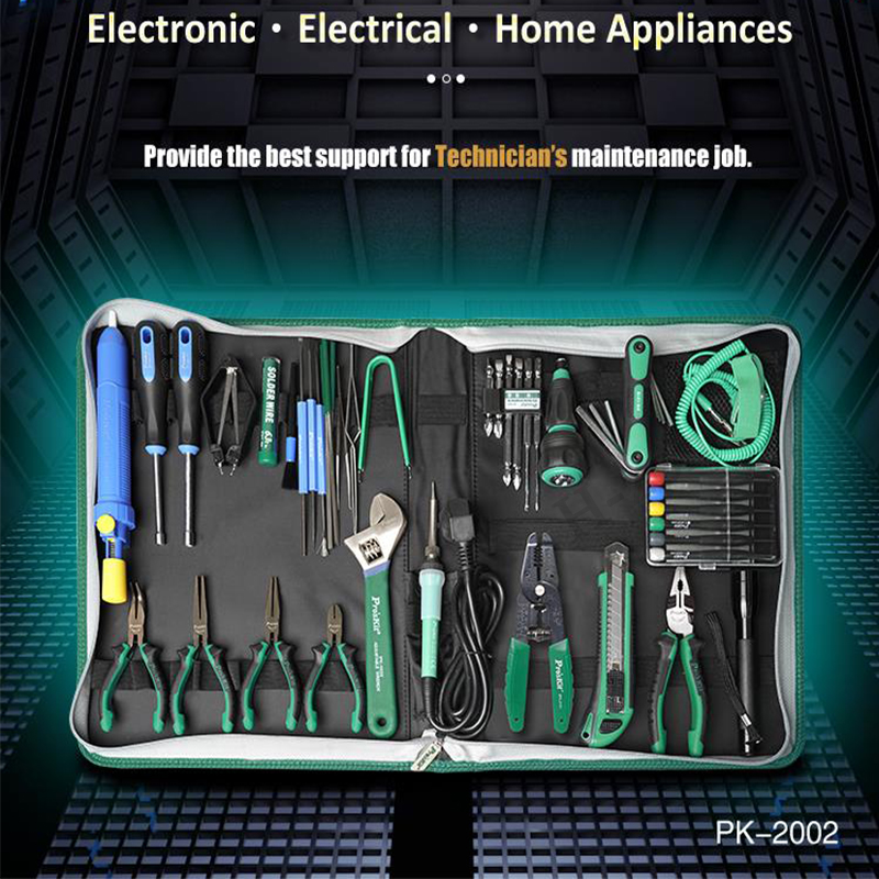 52Pcs Pro'sKit PK-2002H Home E - Electronic Repair Tutorial ulasan dan harga