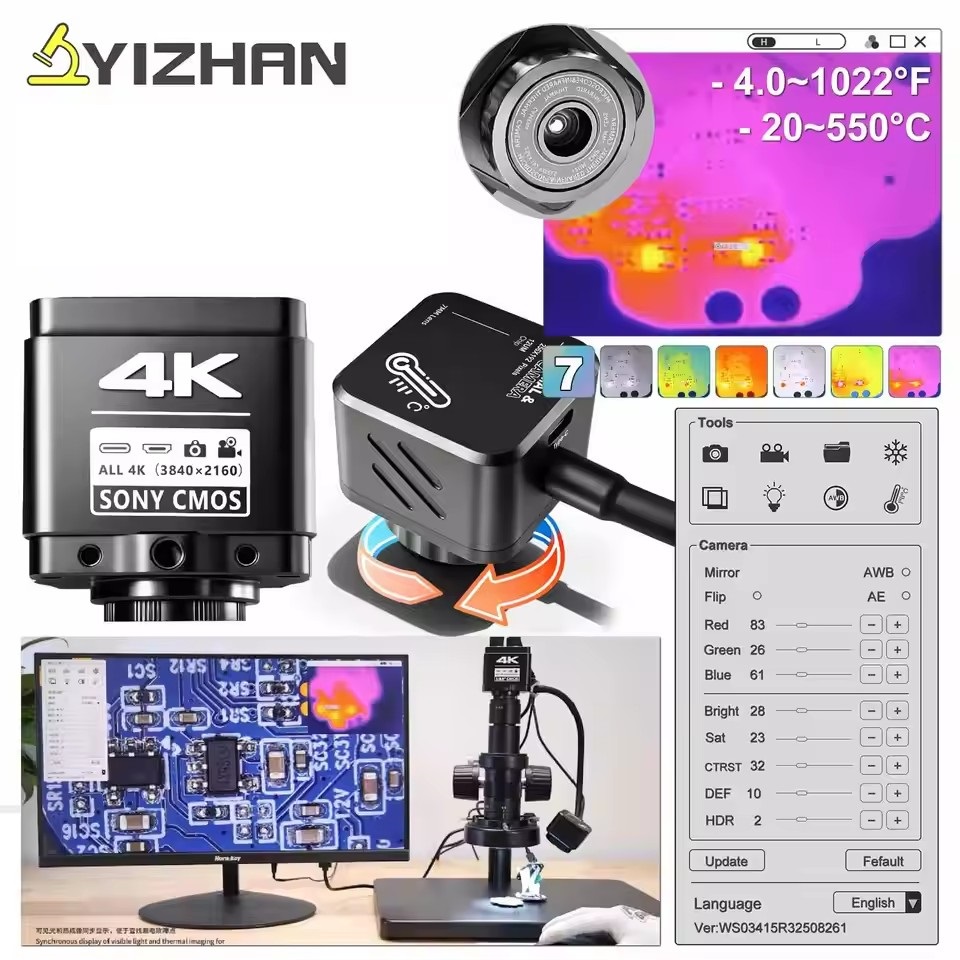 YIZHAN Thermal Imager 256*192  - Electronics Repair Microscope ulasan dan harga
